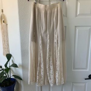 Poetry lace maxi skirt